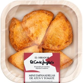 Mini empanadillas de atún y tomate 5 unidades envase 210 g - El Obrador El Corte Ingles