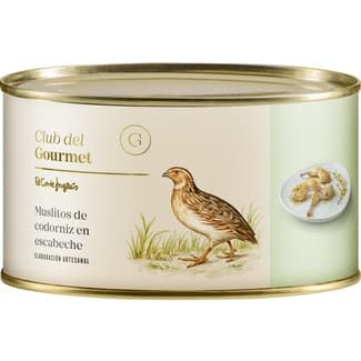 Muslitos de codorniz en escabeche elaboración artesanal lata 475 g - Club Del Gourmet