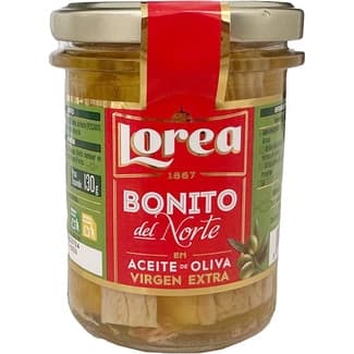 Gourmet bonito del norte en aceite de oliva virgen extra frasco 145 g neto escurrido - Lorea