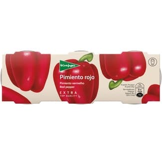 Pimientos rojos extra pelados al natural extra pack 3 latas 60 g neto escurrido - El Corte Ingles