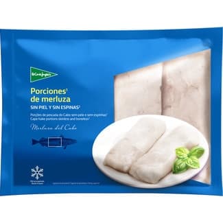 Porciones de merluza sin piel y sin espinas bolsa 400 g - El Corte Ingles