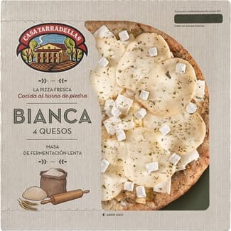 Pizza bianca 4 quesos de fermentación lenta envase 400 g - Casa Tarradellas