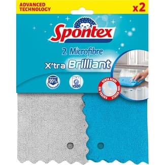 Bayeta microfibra multiusos extra brillante paquete 2 unidades - Spontex