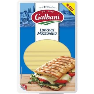 Queso mozzarella en lonchas envase 100 g - Galbani