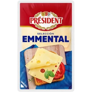 Queso emmental en lonchas envase 80 g - President