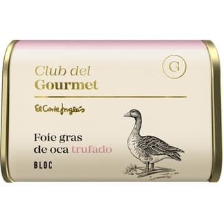 Bloc de foie gras de oca trufado lata 130 g - Club Del Gourmet