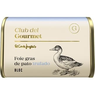 Bloc de foie gras de pato trufado lata 130 g - Club Del Gourmet