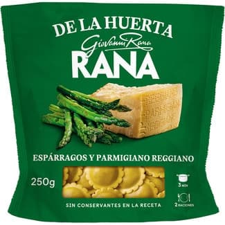 Pasta fresca ravioli al huevo relleno de espárragos y Parmigiano Reggiano envase 250 g 2 raciones - Giovanni Rana