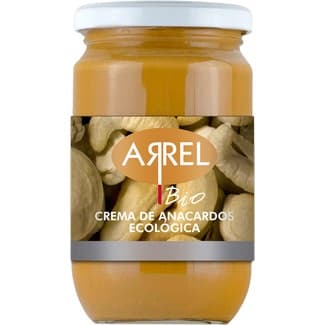 Crema de anacardos ecológica frasco 290 g - Arrel