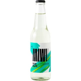 Kombucha sabor a mojito fresco sin azúcar botella 330 ml - Miwi