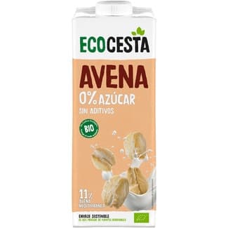 Bebida de avena ecológica 0% azúcares añadidos y vegana brik 1 l - Ecocesta