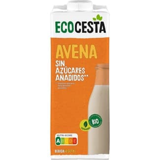 Bebida de avena ecológica  sin azúcares añadidos y vegana brik 1 l - Ecocesta