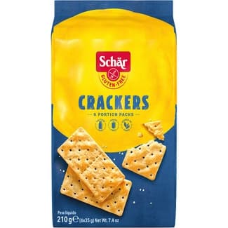 Crackers sin gluten y sin lactosa envase 210 g - Schar