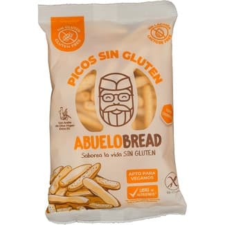 Picos artesanos con aceite de oliva virgen virgen extra sin gluten y sin lactosa bolsa 100 g - Abuelobread