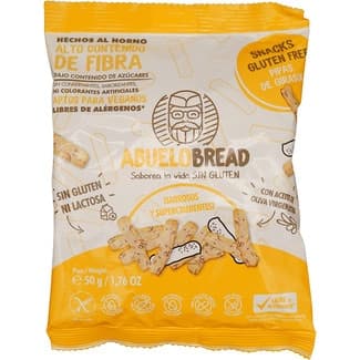Picos de pan con pipas de girasol y aceite de oliva virgen sin gluten y sin lactosa bolsa 50 g - Abuelobread