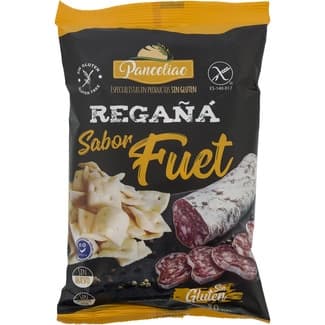 Regaña sabor fuet sin gluten bolsa 80 g - Panceliac