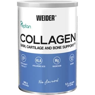Colágeno con ácido hialurónico, magnesio sin sabor bote 300 g - Weider