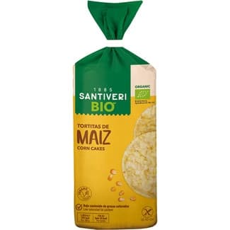 Organic Bio tortitas de maíz ecológicas y sin gluten bolsa 130 g - Santiveri