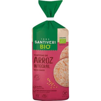 Organic Bio tortitas de arroz integral ecológicas sin gluten bolsa 100 g - Santiveri