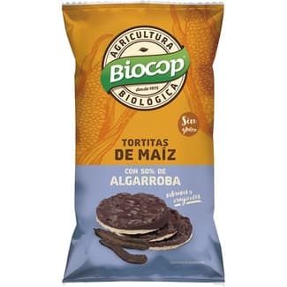 Tortitas de maíz ecológica con 50% de algarroba sin gluten envase 100 g - Biocop