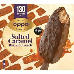 Helado de galleta crujiente y caramelo salado 3 unidades estuche 240 ml - Oppo Brothers
