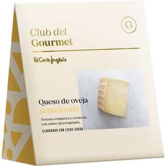 Queso de oveja semicurado elaborado con leche cruda cuña 250 g - Club Del Gourmet