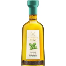Condimento de aceite de oliva infusionado con albahaca botella 250 ml - Club Del Gourmet