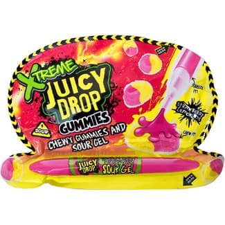 Xtreme gummies sabor fresa y limón y gel ácido envase 57 g - Juicy Drop