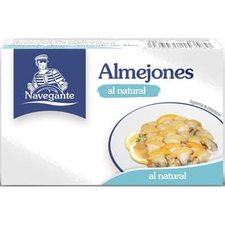 Almejas al natural medianas lata 63 g neto escurrido - Navegante