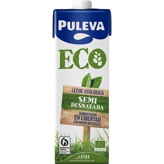 Leche semidesnatada ecológica brik 1 l - Puleva