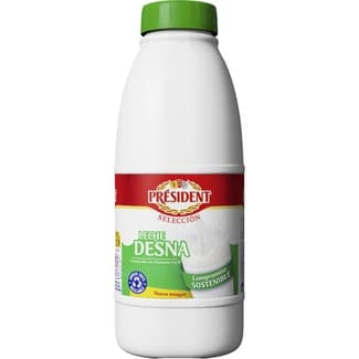 Leche desnatada botella 1,5 l - President