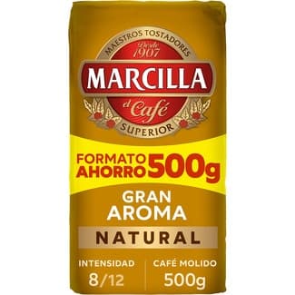 Café molido natural intensidad 8 paquete 500 g - Marcilla