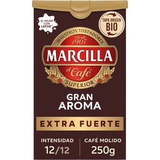 Café molido extra fuerte intensidad 12 paquete 250 g - Marcilla