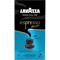 Café descafeinado intensidad 7 Espresso Maestro estuche 10 cápsulas compatibles con máquinas Nespresso - Lavazza