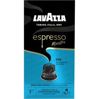 Café descafeinado intensidad 7 Espresso Maestro estuche 10 cápsulas compatibles con máquinas Nespresso - Lavazza