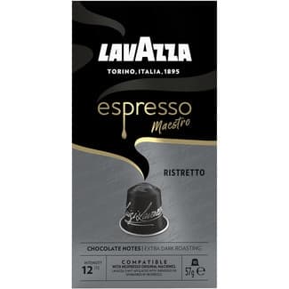 Café Expresso Maestro Ristretto intensidad 12 estuche 10 cápsulas compatibles con máquinas Nespresso - Lavazza