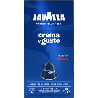 Café Crema e Gusto, Intensidad 12 estuche 10 cápsulas compatibles con máquinas Nespresso - Lavazza