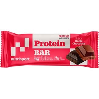 Barrita proteica sabor doble chocolate sin gluten envase 44 g - Nutrisport