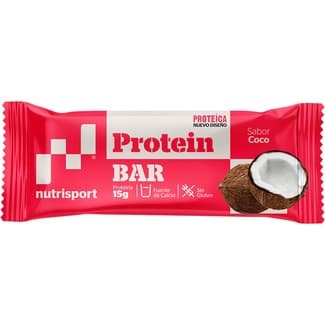 Barrita proteica sabor coco sin gluten envase 44 g - Nutrisport