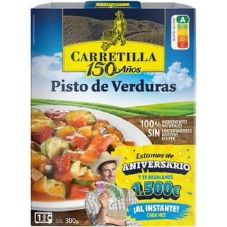 Pisto de verduras sin gluten estuche 240 g - Carretilla