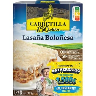 Lasaña boloñesa envase 375 g - Carretilla