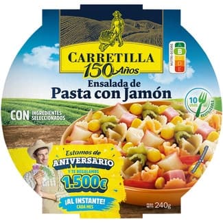Ensalada de pasta con jamón bol 240 g - Carretilla