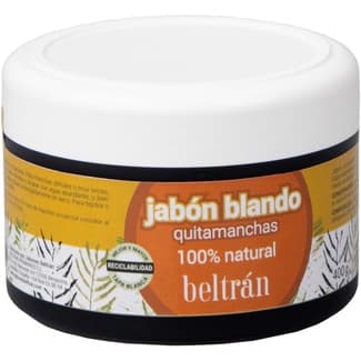 Jabón blando quitamanchas 100% natural tarro 400 g - Beltran