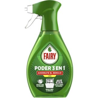 Lavavajillas a mano poder 3 en 1 limón ahorra el remojo spray 500 ml - Fairy