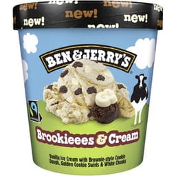 Helado crema de vainilla con trozos de galleta al cacao, remolino de salsa de galleta tarrina 465 ml - Ben & Jerry's