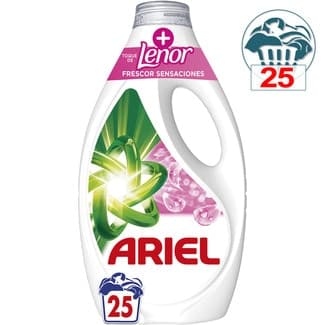 Detergente líquido + toque de Lenor Frescor Sensaciones botella 25 dosis - Ariel