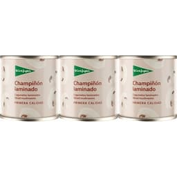 Champiñón laminado pack 3 latas 105 g neto escurrido - El Corte Ingles