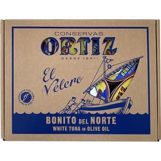 Bonito del norte en aceite de oliva caja 12 unidades - Ortiz