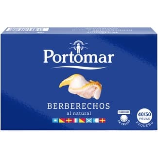 Berberechos al natural pequeños 40-50 piezas lata 63 g neto escurrido - Portomar