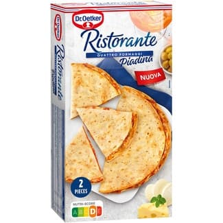 Piadina 4 quesos 2 unidades estuche 280 g - Dr.oetker Ristorante